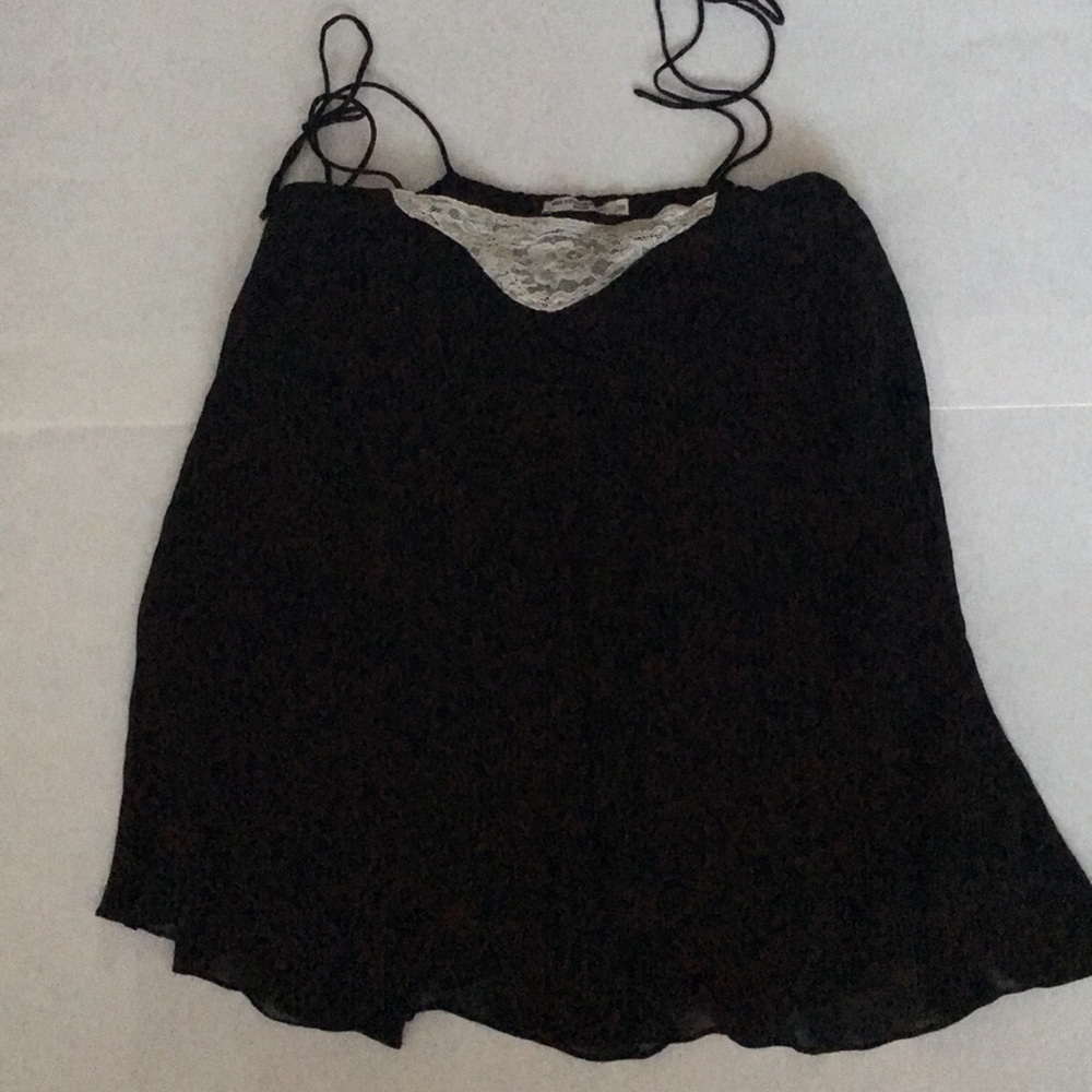 Mes Demoiselles Paris Black loose top with lace
